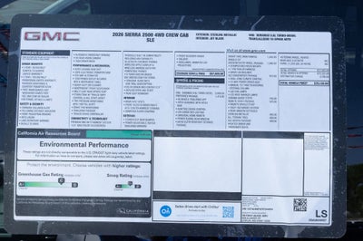2026 GMC Sierra 2500 HD SLE