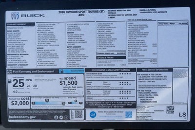 2026 Buick Envision Sport Touring