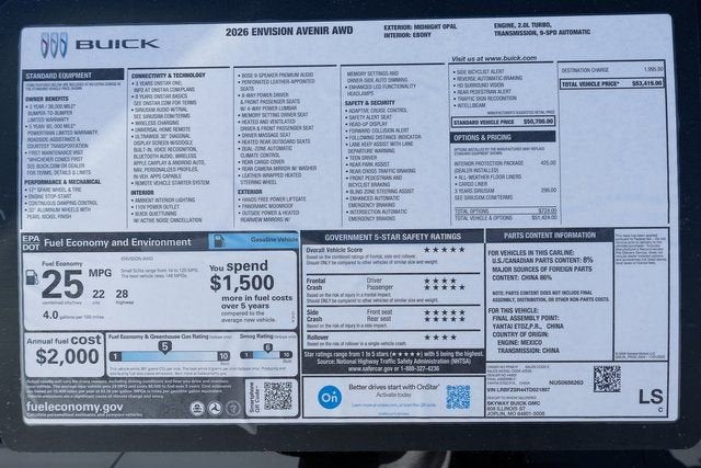 2026 Buick Envision Avenir